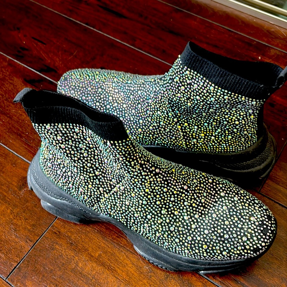 Crystal Slip on Sneakers size 10